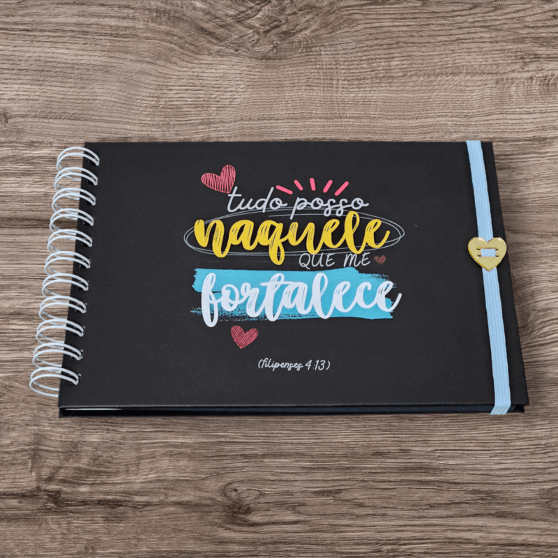 Scrapbook Premium Personalizado (miolo preto)